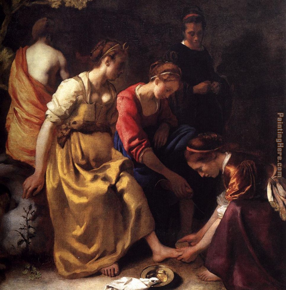 Diana and her Companions painting - Johannes Vermeer Diana and her Companions art painting
